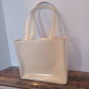 Vintage Chanel Patent Leather Tote Bag